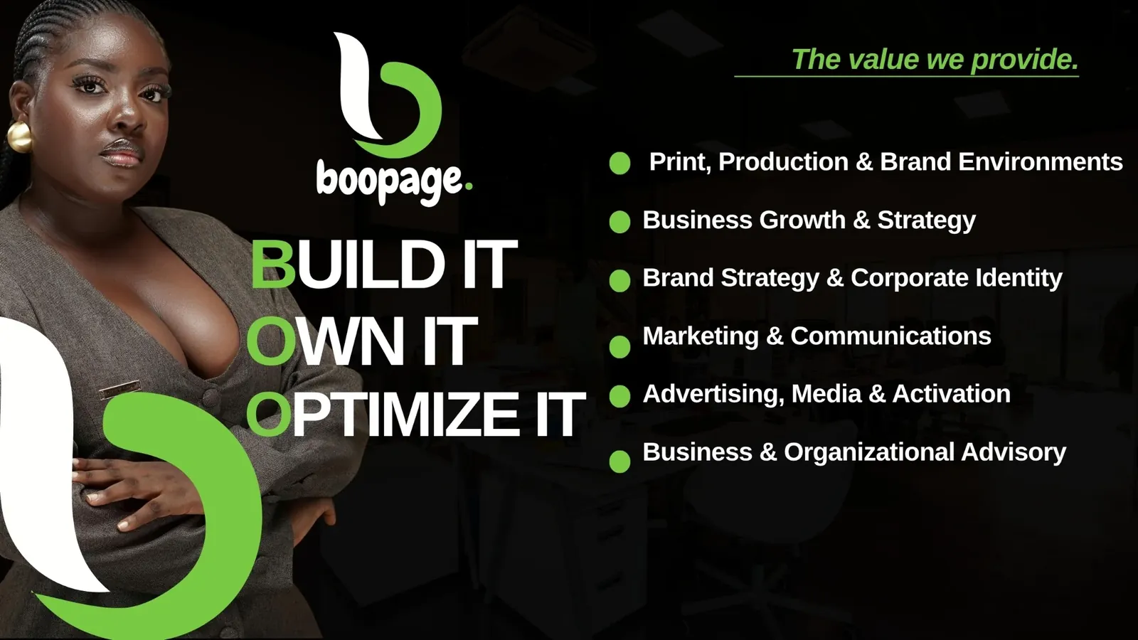 Boopage brand environment